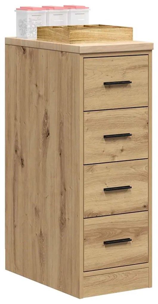 vidaXL Armário de arrumação de garagem carvalho artesanal 30x51x85 cm