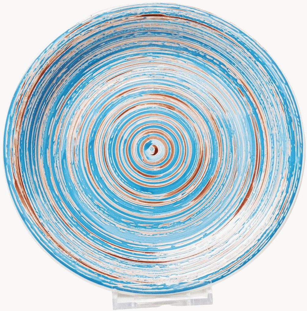 Pratos de jantar artesanais Swirl, conjunto de 6