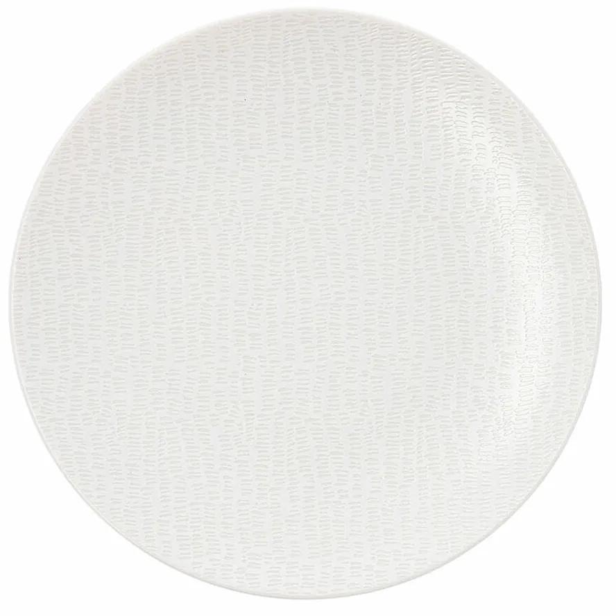 Plat bord Ariane Ripple Cerâmica Branco (Ø 22 cm)