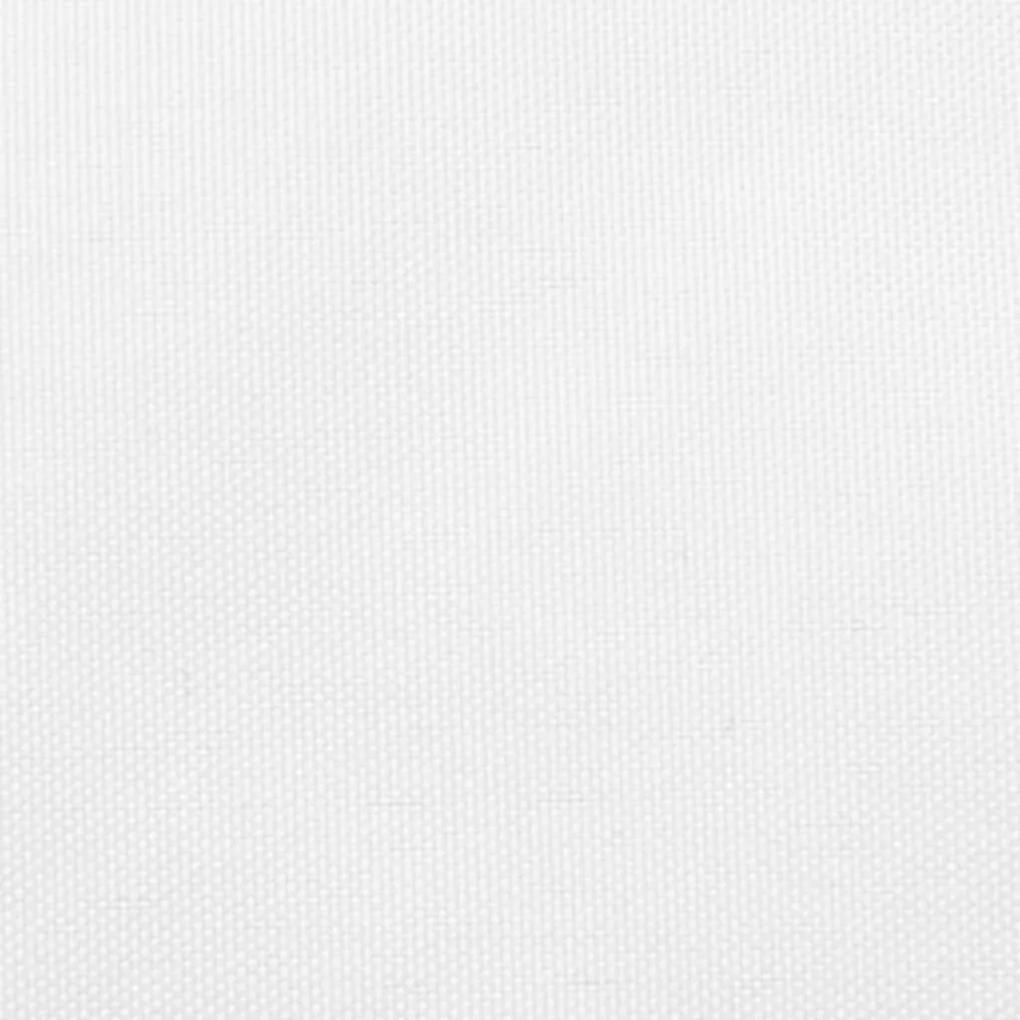 Para-sol estilo vela tecido oxford retangular 3,5x5 m branco