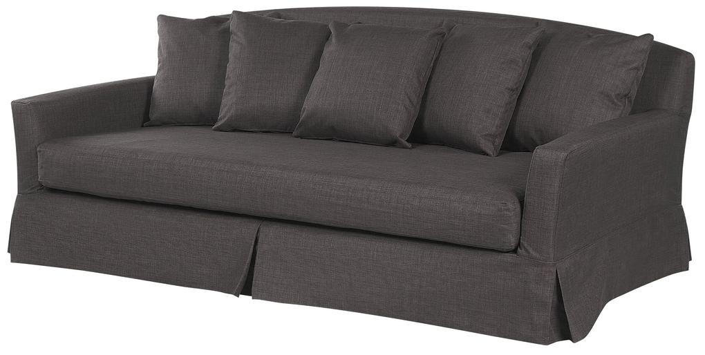 Capa de sofá 3 lugares cinzento escuro GILJA Beliani