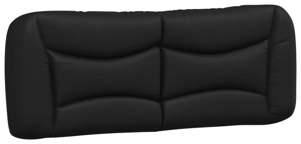 Cama com colchão 120x200 cm couro artificial preto