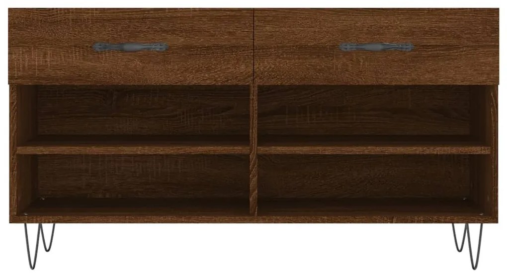 Banco sapateira 102x35x55 cm deriv. madeira carvalho castanho