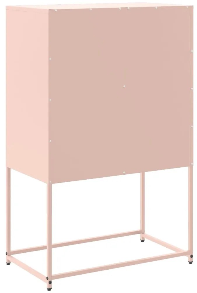 Aparador 68,5x38,5x107 cm aço rosa