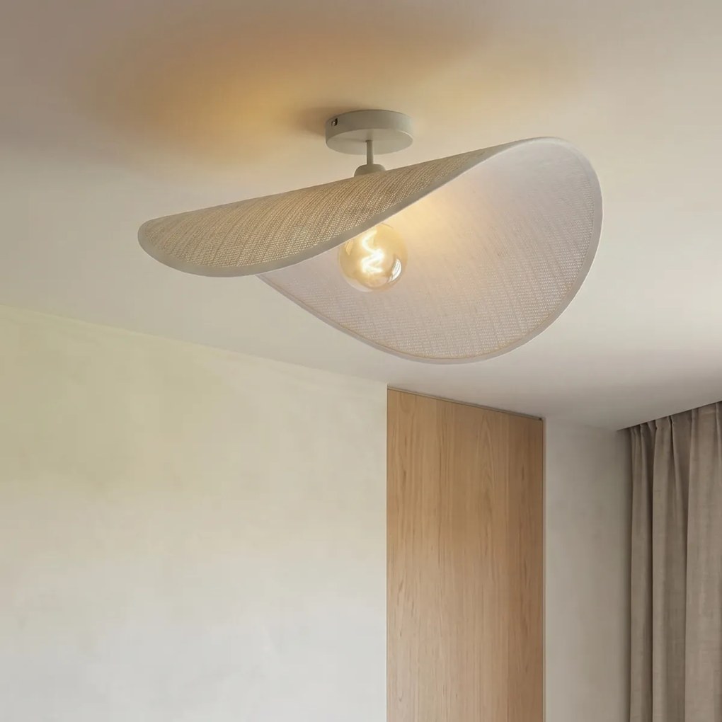 Candeeiro de Teto Moderno Bege 65cm - Hat