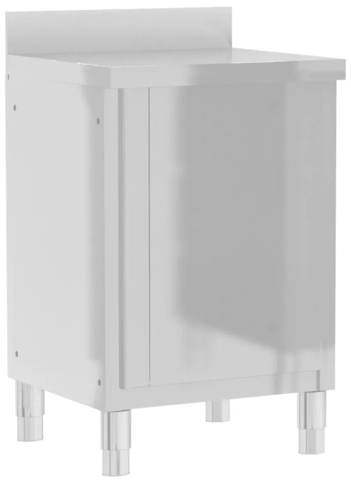 Armários de cozinha comerciais 3 pcs aço inoxidável