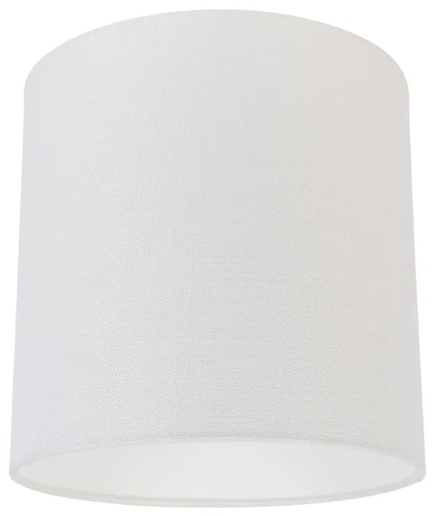 Abajur de tecido branco 25/25/25