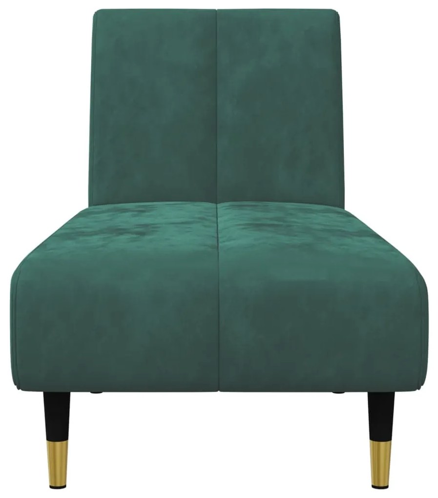 2 pcs conjunto de sofás veludo verde-escuro