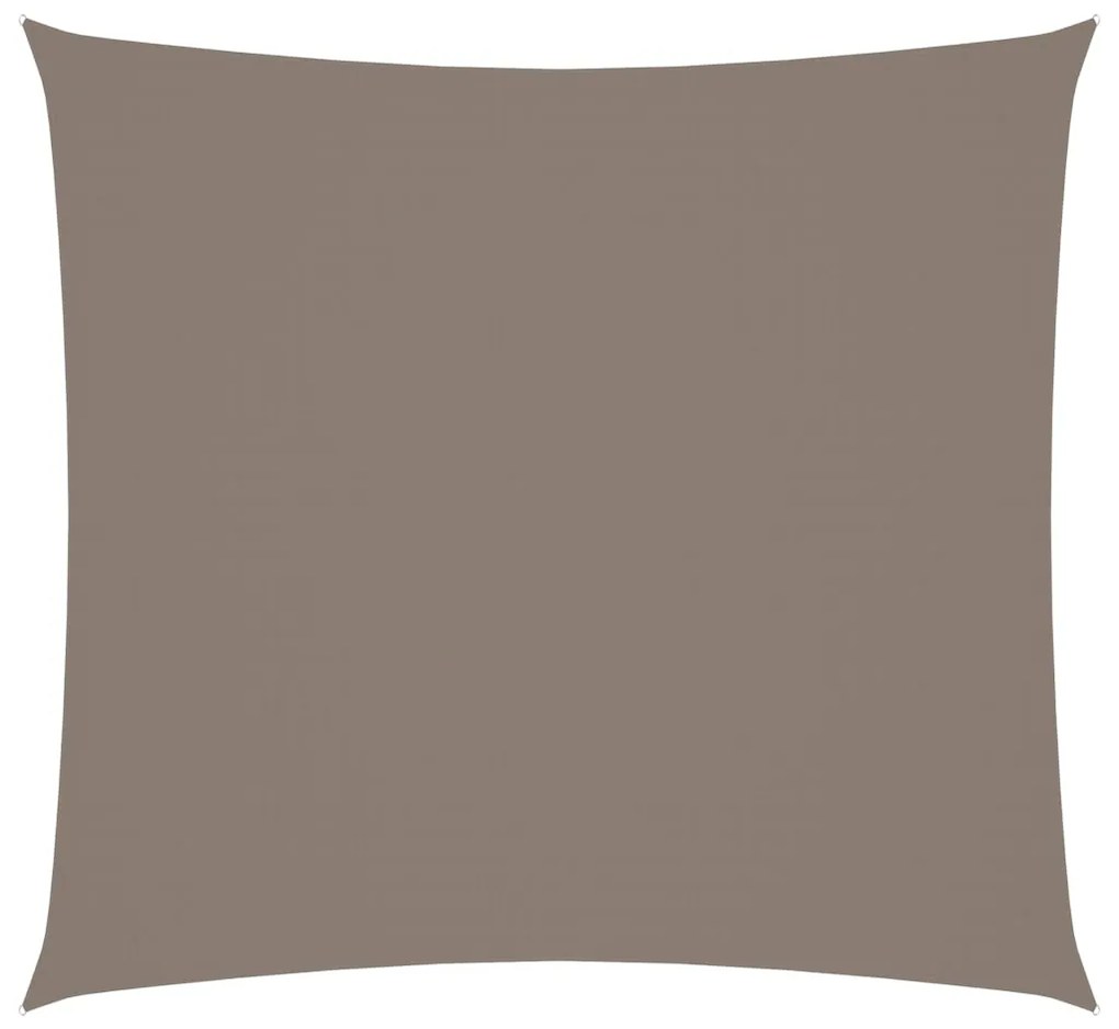 135413 vidaXL Para-sol vela tecido oxford quadrangular 3,6x3,6m cinza-acast.