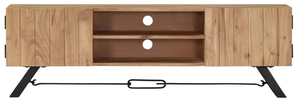 Móvel de TV 140x30x45 cm madeira de acácia maciça