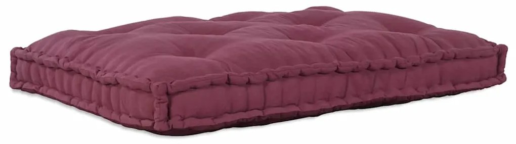 vidaXL Travesseiro para Sofá Pallet Maroons tecido