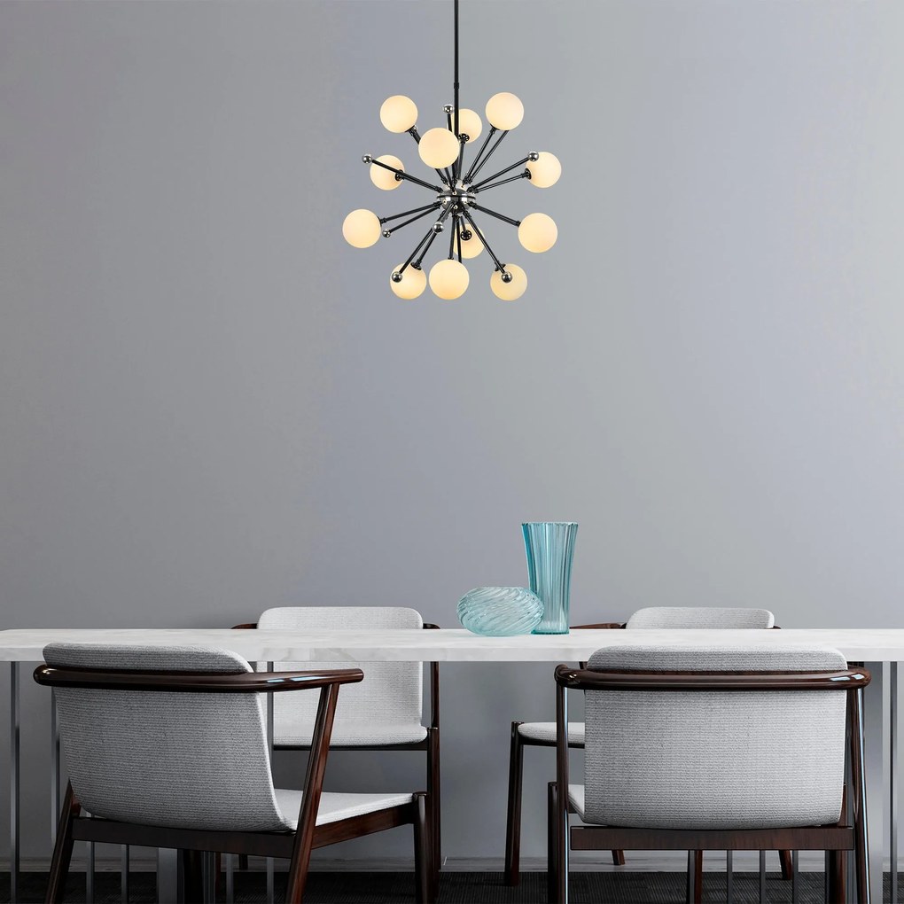 Chandelier Cavud – Preto – 60 x 60 x 68 cm