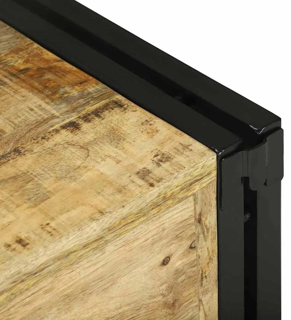 Apoio de Vinho 46x35x27,5 cm em Madeira Sólida de Mangueira Resistente