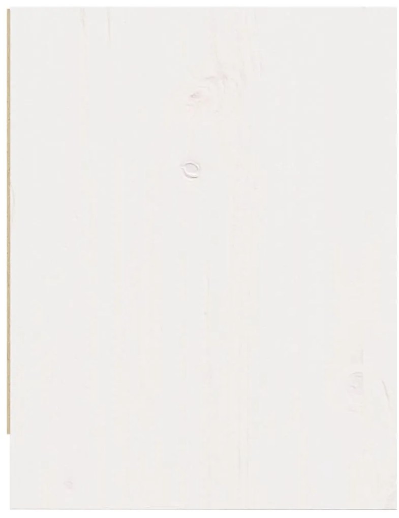 Mesas de cabeceira 2 pcs 40x30,5x40 cm pinho maciço branco