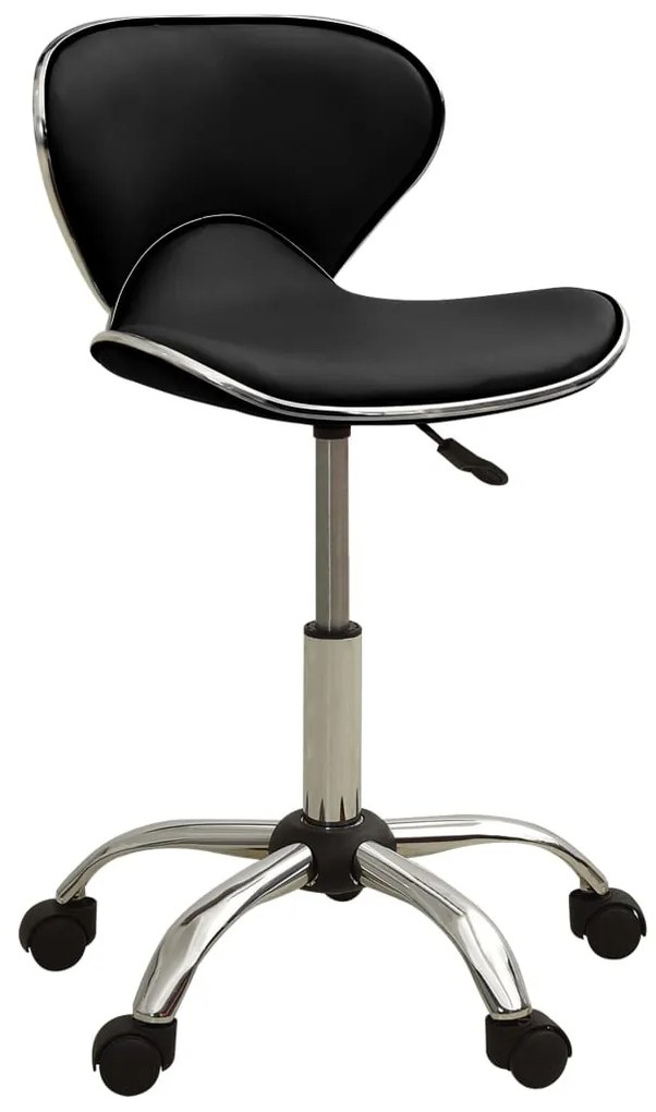 3088626 vidaXL Cadeira de escritório couro artificial preto