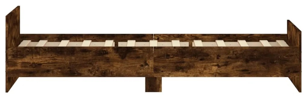 Estrutura de Cama Moona - 90x200 cm - Madeira Rustica - Design Moderno