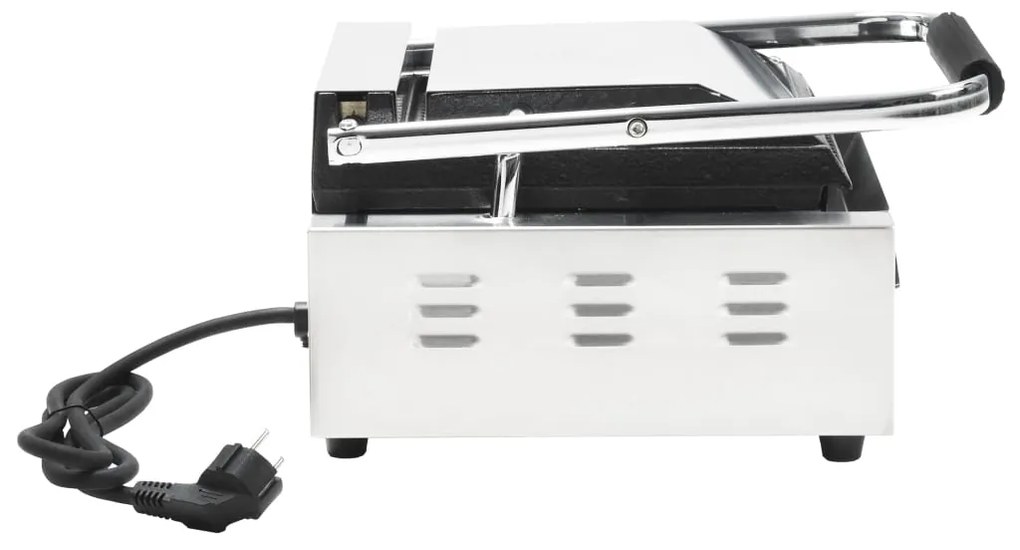 Grelhador sanduicheira Panini aço inoxidável 1800W 31x30,5x20cm