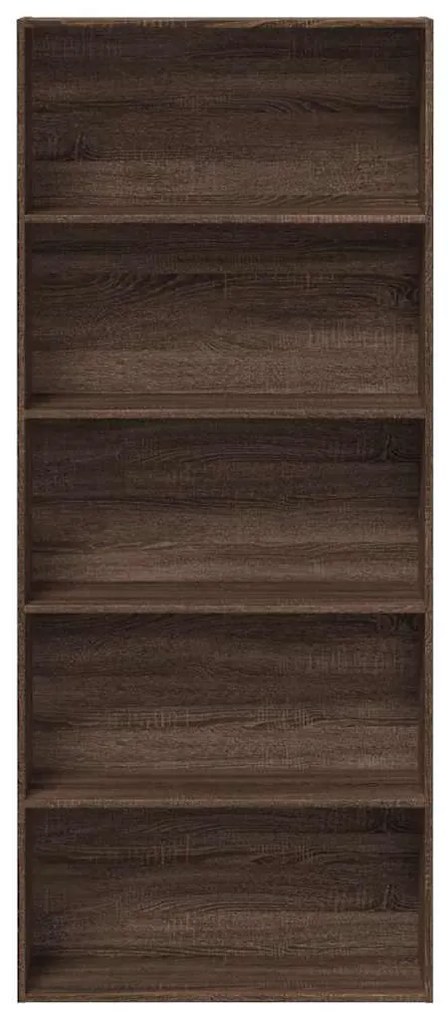 Estante 80x30x189cm derivados de madeira carvalho castanho
