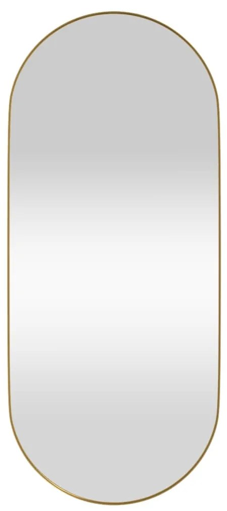 Espelho de parede 30x70 cm oval dourado