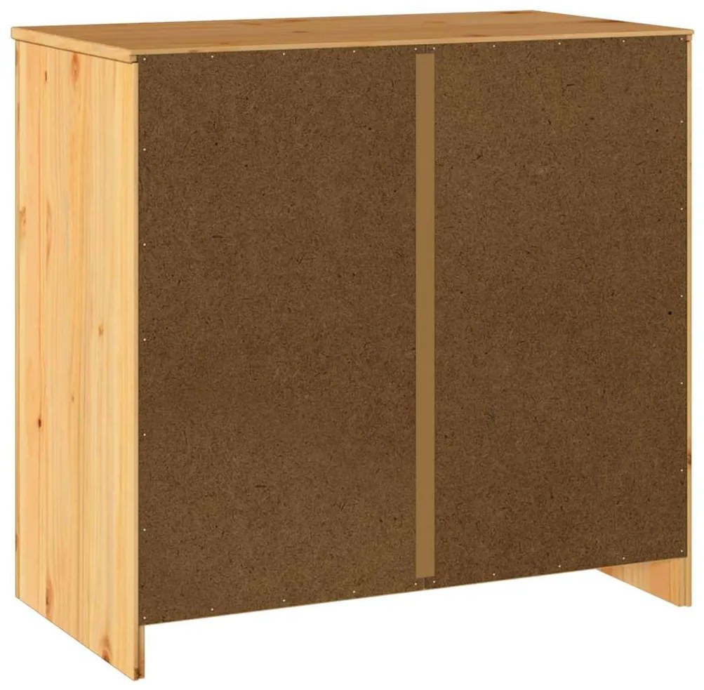 Sideboard vidaXL "DRAMMEN" 79x43x75,5 cm Madeira Sólida de Pinheiro