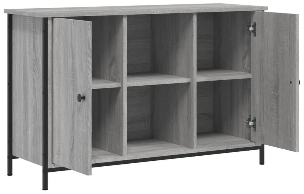 Móvel de TV 100x35x65 cm derivados de madeira cinzento sonoma