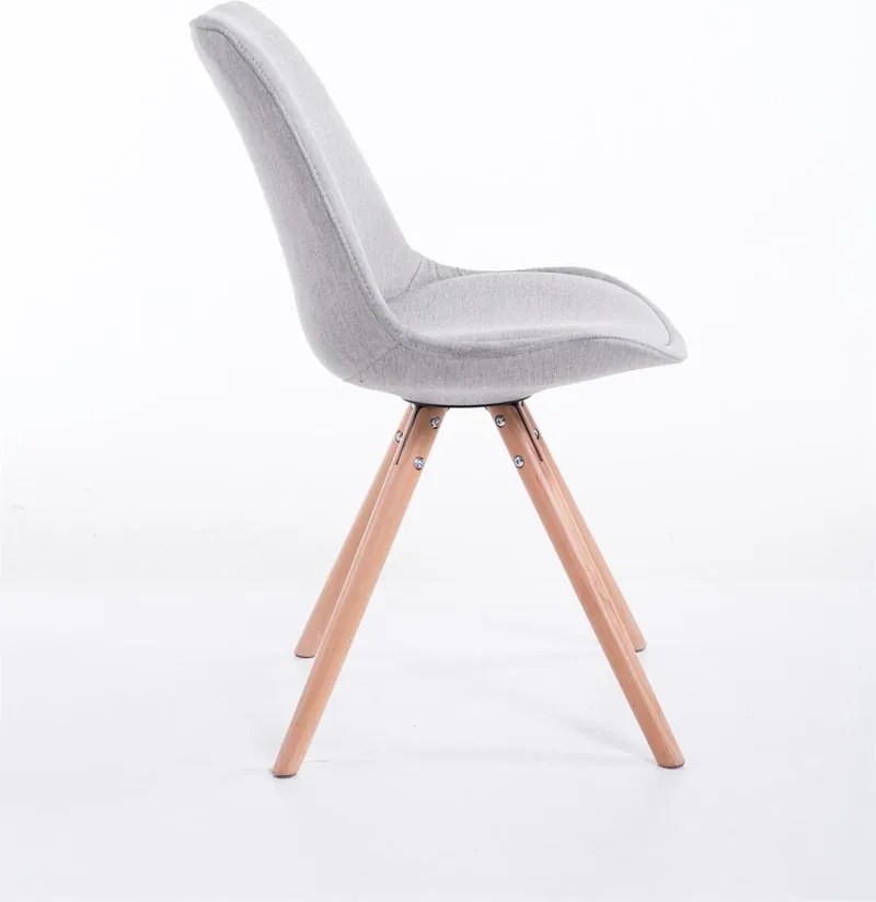 Cadeira cozinha e jantar Toulouse em tecido 48 x 84 x 56 cm Cinzento