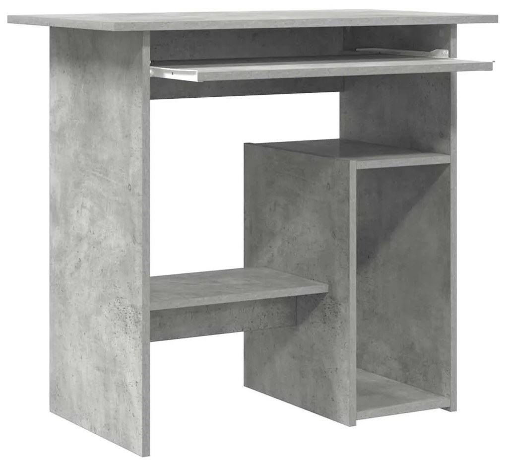 Secretária 80x45x74 cm derivados de madeira cinzento cimento