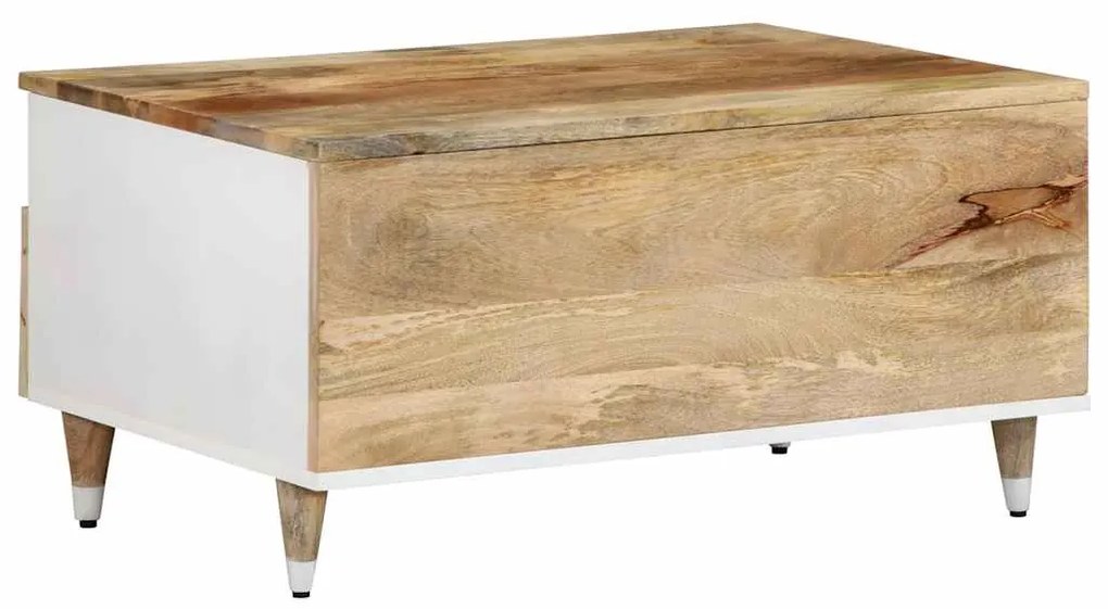 Mesa de centro 80x54x40 cm madeira de mangueira maciça