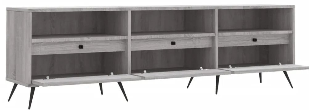 Móvel de TV 150x30x44,5 cm derivados de madeira cinzento sonoma