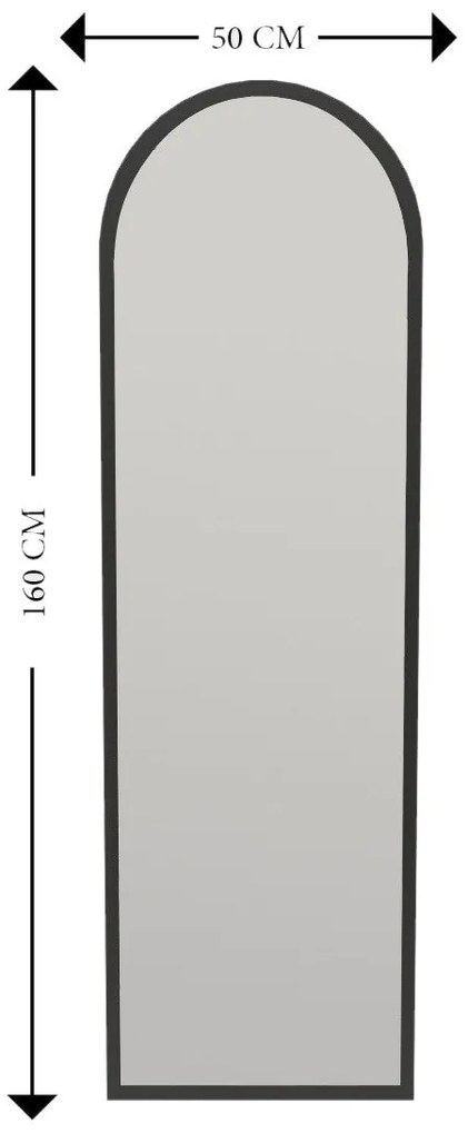 Espelho Emma – Preto – 50 cm x 160 cm