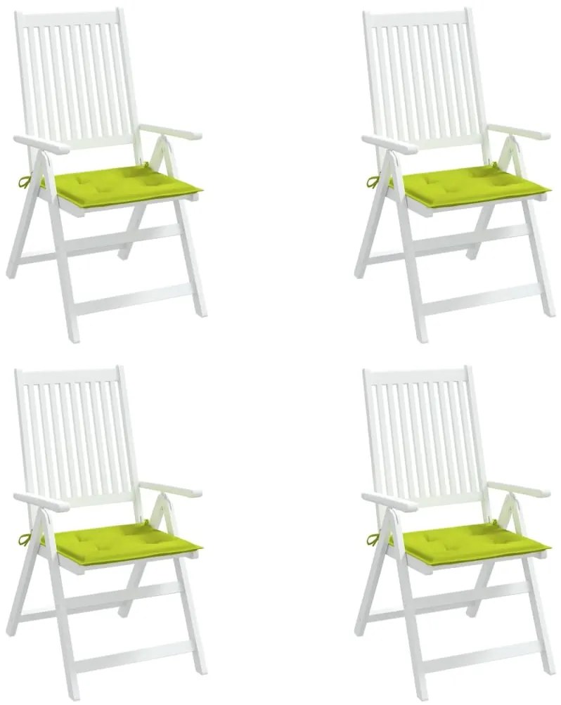 Almofadões cadeiras jardim 4pcs tecido oxford verde brilhante
