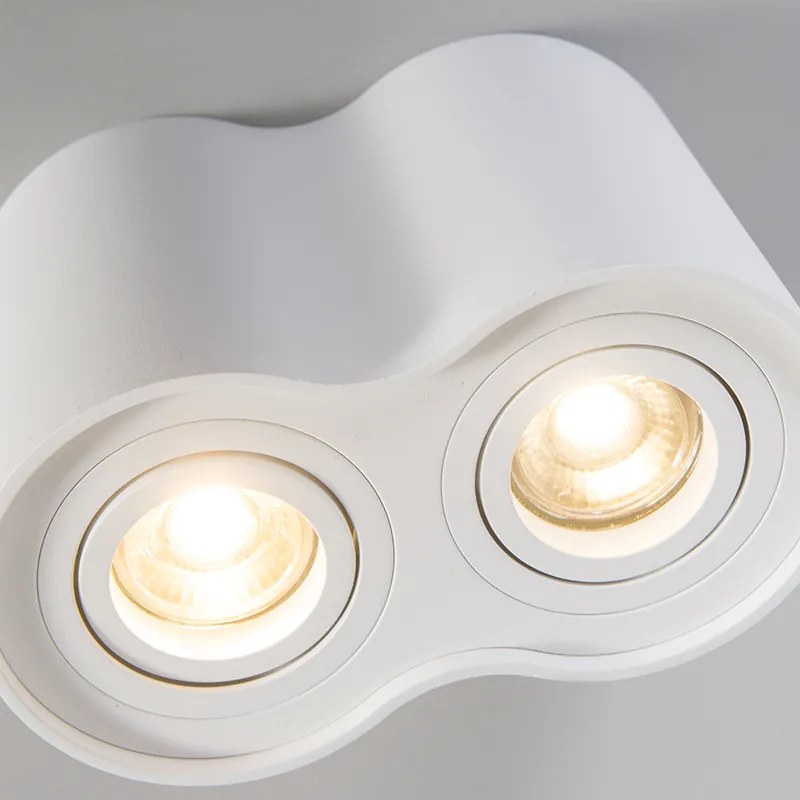 Projetores modernos brancos inclináveis - Rondoo Duo Design,Moderno