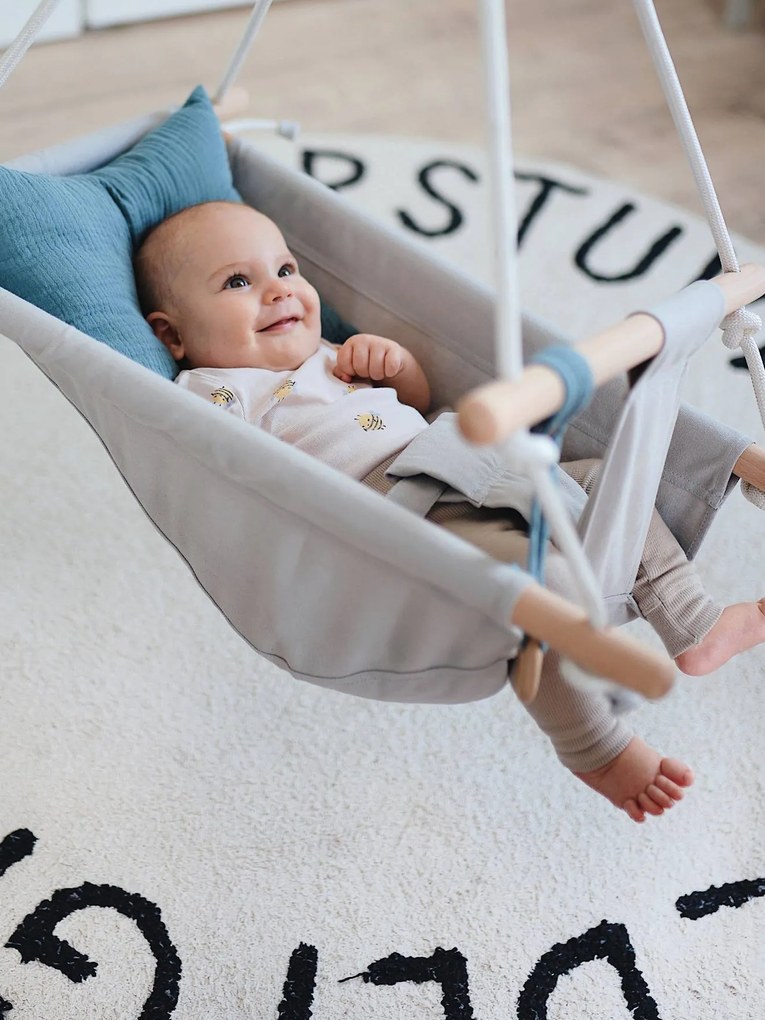 Balanço/Baloiço para Bebé SEASIDE small foot cinzento