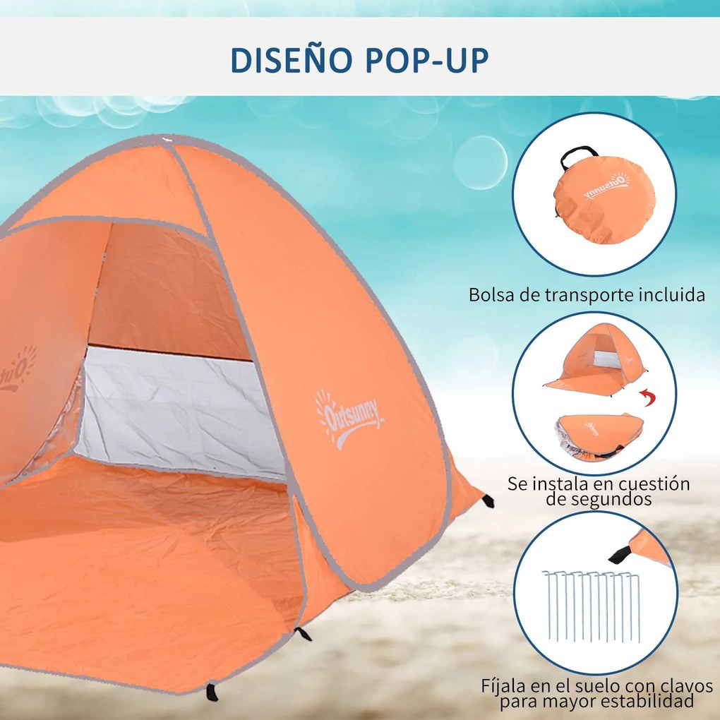 Outsunny Tenda Pop-up Instantâneo e Portátil com Janelas Protetoras pa