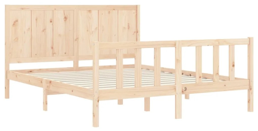 Cama sem colchão 160x200 cm madeira de pinho maciça