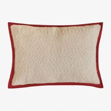 Almofada Retangular 35x50 Cm Em Tecido Bouclé Renildo Gardénia Branco - Sklum