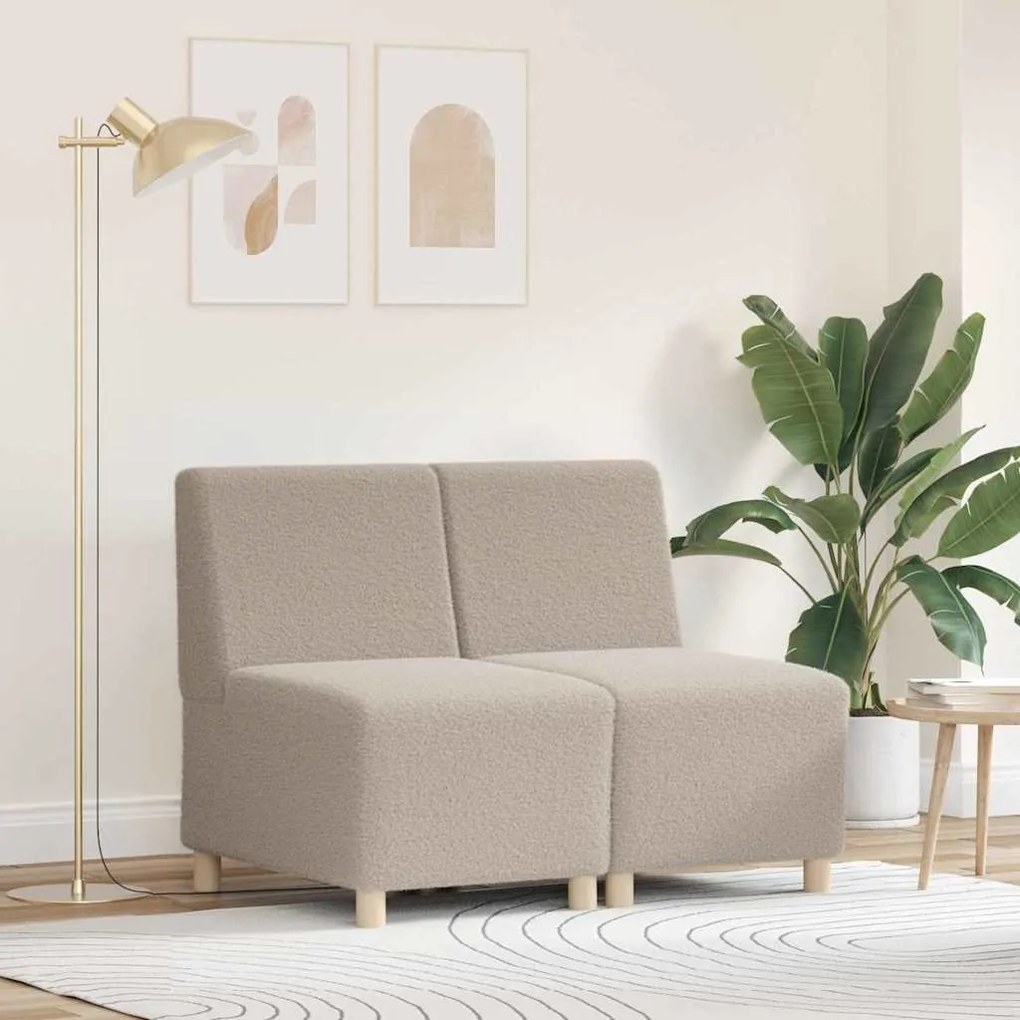 vidaXL Sofá Chiar 2 pcs Cinzento-claro 55 x 74 x 82 cm
