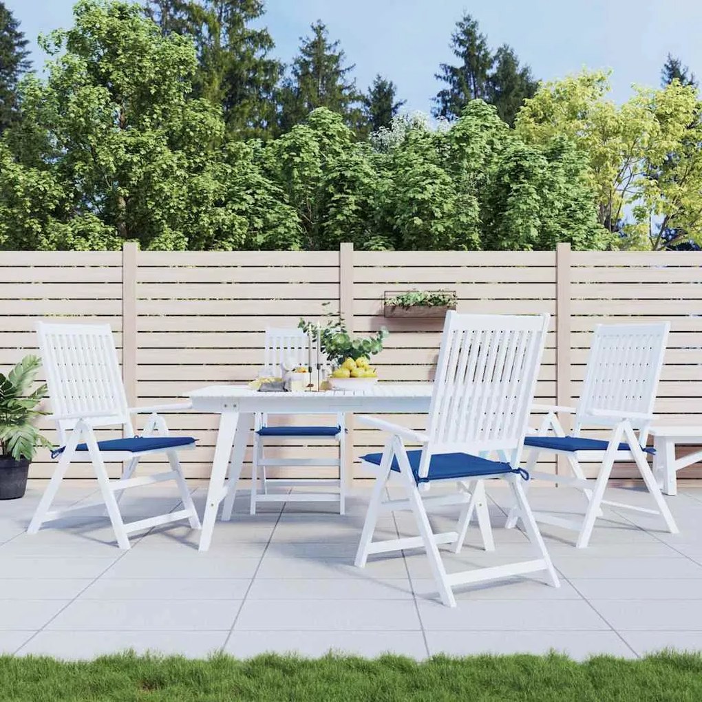 Almofadões p/ cadeiras jardim 4 pcs 40x40x4 cm oxford azul real