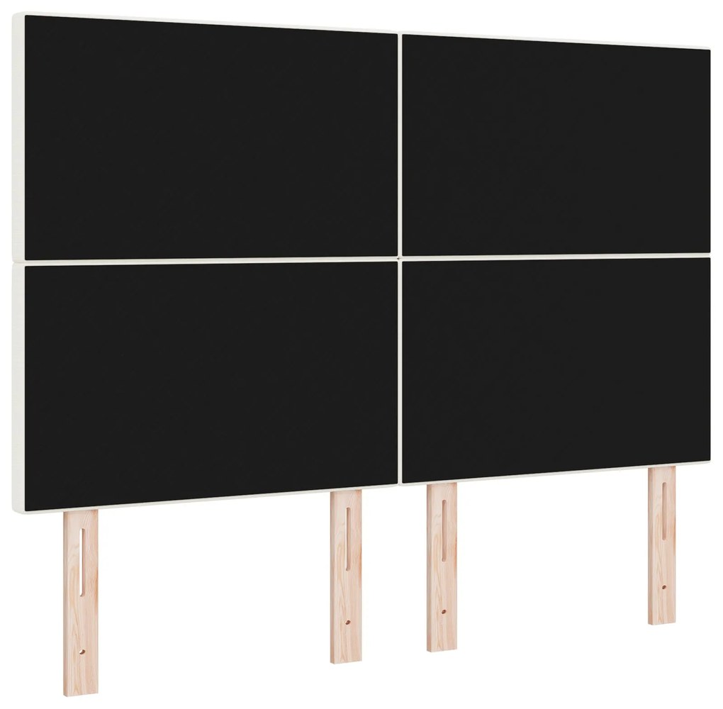 Cabeceira vidaXL Simples Creme 140cm Tecido Corduroy