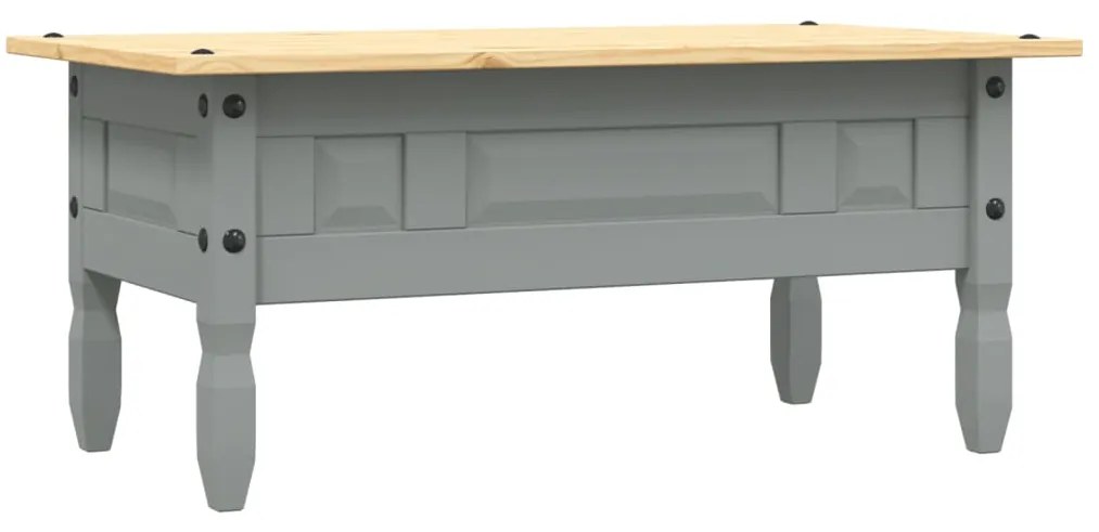 Mesa de centro Corona pinho mexicano 100x55x44 cm cinzento