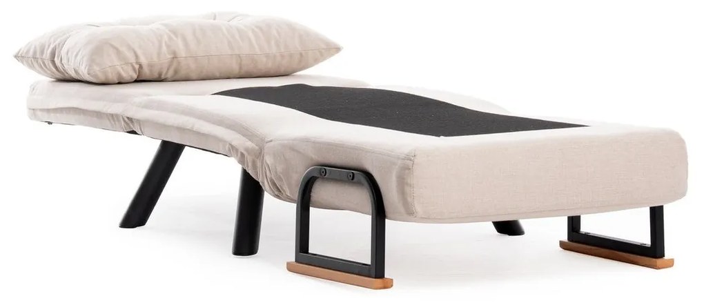 Sofá-Cama Individual Sando – Creme – 175 x 60 cm