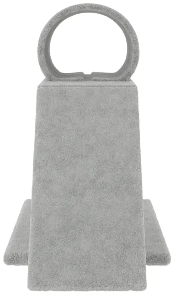 Postes arranhadores p/ gatos c/ túnel/escada 55,5cm cinza-claro