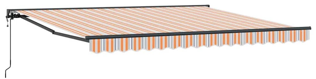 Toldo Retrátil Manual Azul Marinho 400x300 cm
