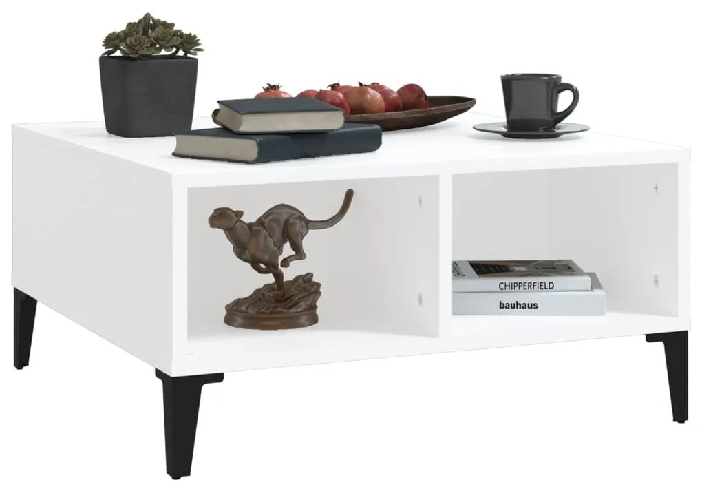 Mesa de centro 60x60x30 cm derivados de madeira branco