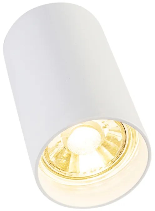 Projetores modernos brancos 5,5 cm - Tuba Design,Moderno