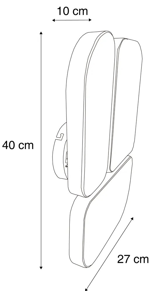 Candeeiro de Parede Design Bronze 3-Luzes - Planes Design
