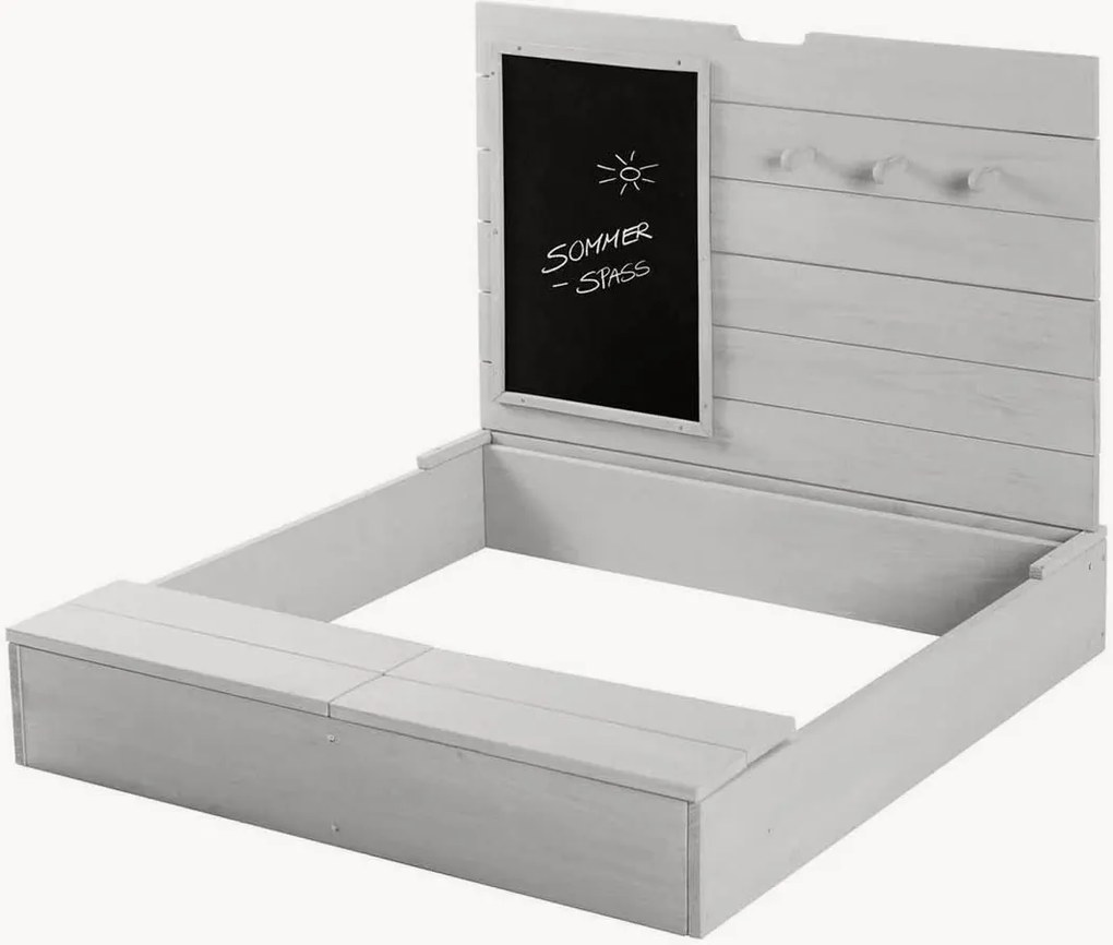 Caixa de areia em madeira com tampa Paolo