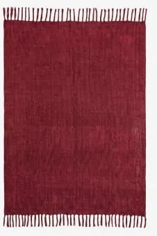 Manta Plaid Em Chenille Maidina Vinho Tinto & 140 X 200 Cm - Sklum