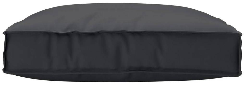 Almofada Pallet para Assento Preto 80x80x12 cm Tecido Oxford