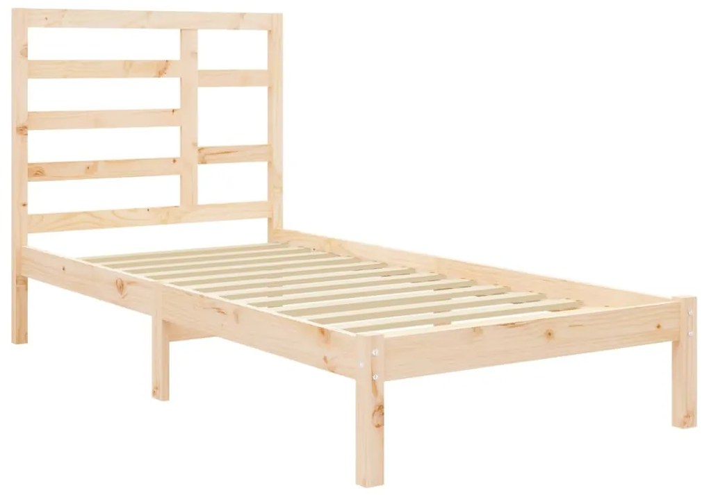 Estrutura cama pequena solteiro 75x190 cm madeira maciça